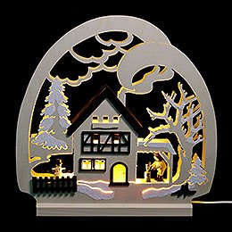 Candle Arch - Cabin in the Forest - 30x28.5x4.5 cm / 11.81x11.02x1.57 inch