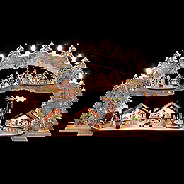 Candle Arch - Christmas Market - 72x43x13 cm / 28x16x5 inch