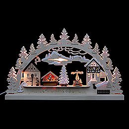 Candle Arch - Christmas Village - 62x37x5,5 cm / 24x14x2 inch