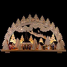 Candle Arch  -  Christmas in Seiffen  -  70x45cm / 28x18 inch