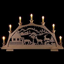 Candle Arch - Deer Feeding - 63x37 cm / 24.8x14.6 inch