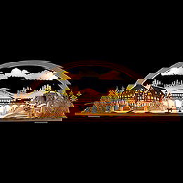 Candle Arch - Diorama Winterland Ore Mountains - 72x24 cm / 28.3x9.4 inch