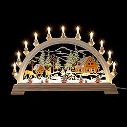 Candle Arch - Forester's House, Colored - 65x40 cm / 26x17.5 inch