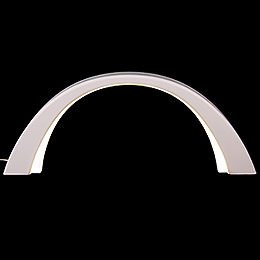 Candle Arch  -  Linden White, with Electric Lights  -  55x23,5cm / 2 inch
