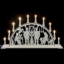 Candle Arch  -  Miner with Coat of Arms  -  78x42cm / 31x17 inch