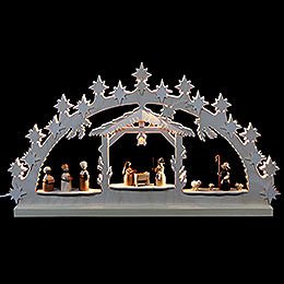 Candle Arch - Nativity Scene - 72x40x5,5 cm / 28x16x2 inch