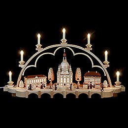 Candle Arch - Old Dresden - 80 cm / 31 inch - 120 V Electr. (US-Standard)