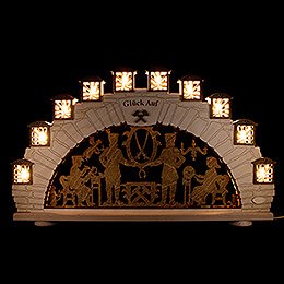 Candle Arch - Ore Mountains (LED powered) - 66x41 cm / 26x16.1 inch