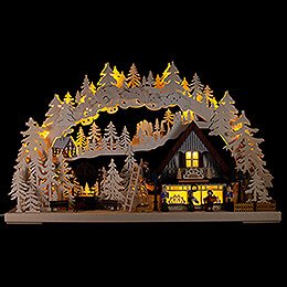 Candle Arch - Ore Mountains Wood Art - 72x44 cm / 28.3x17.3 inch