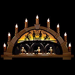 Candle Arch - Ore Mountains with Miners - 66x40 cm / 26x15.7 inch
