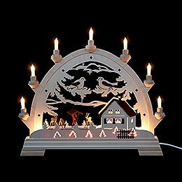 Candle Arch - Round Arch with Deer - 40x43 cm / 16.9 inch