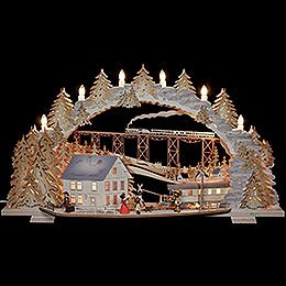 Candle Arch - Train Ride in the Ore Mountains - 72x43x13 cm / 28x16x5 inch