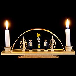 Candle Arch  -  With Carolers, small   -  23,5x9,5cm / 9.3x3.7 inch