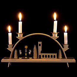 Candle Arch - With Church  - 33x15 cm / 13x5.9 inch
