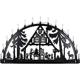 Candle Arch for Outside - Forest Hut - 200x100 cm / 80x40 inch