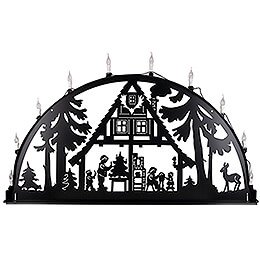 Candle Arch for Outside - Forest Hut - 250x125 cm / 100x50 inch