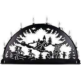 Candle Arch for Outside - Kids Sledging - 250x125 cm / 100x50 inch