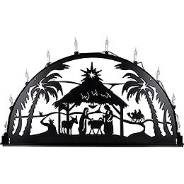Candle Arch for Outside - Nativity - 250x125 cm / 100x50 inch