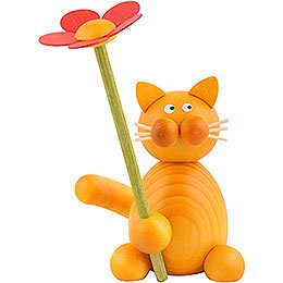 Cat Emmi with Flower - 8 cm / 3.1 inch