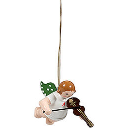 Christbaumschmuck Schwebeengel mit Bratsche - 6,5 cm