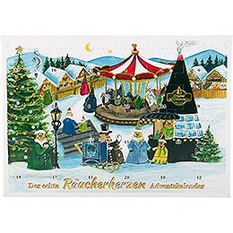 Crottendorfer Rucherkerzen-Adventskalender - Motiv 2023 - 21 cm