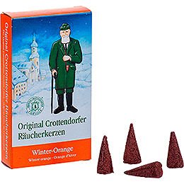 Crottendorfer Rucherkerzen  -  Winter - Orange