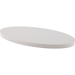 Dekofläche oval grau - KAVEX-Krippe - 47x25 cm