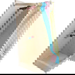 Dusche mit Vorhang