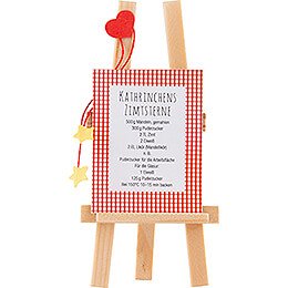 Easel with Recipe  -  6,5cm / 2.6 inch