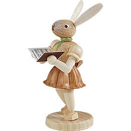 Easter Bunny Singer  -  Natural  -  7cm / 2.8 inch