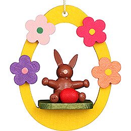 Easter Ornament  -  Bunny Brown in Egg  -  5,5cm / 2.2 inch