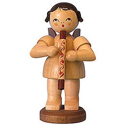 Engel mit Didgeridoo - natur - stehend - 9,5 cm