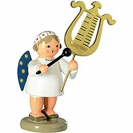 Engel mit Glockenspiellyra - 5 cm