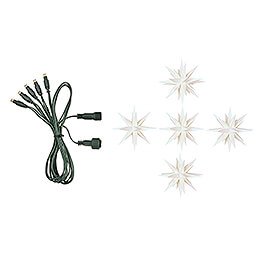 Extension Set for Herrnhuter Miniature Moravian Star Chain White
