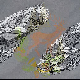 Fensterbild Hirsch - 29 cm
