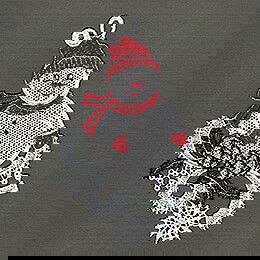 Fensterbild Schneemann/Weihnachtsmann - 2er-Set - 21 cm