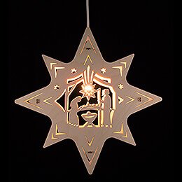 Fensterbild Stern "Christi Geburt"  -  31x31x5cm
