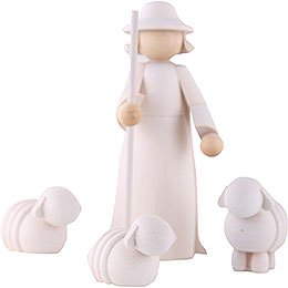 Figurines Shepherd with Sheeps - 11cm/4 inch