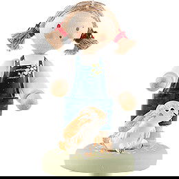 Flachshaarkinder Mdchen mit Schlappohrhase - 3,9 cm
