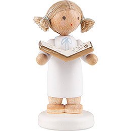 Flax Haired Angel Little with Music Book - 5 cm / 2 inch