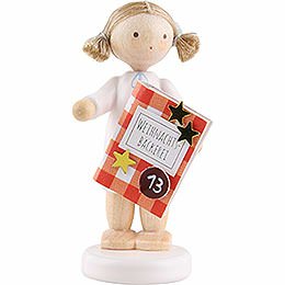Flax Haired Angel with Bakery Book (13)  -  5cm / 2 inch