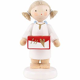 Flax Haired Angel with Jewel Case  -  5cm / 2 inch