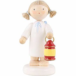 Flax Haired Angel with Lantern - 5 cm / 2 inch