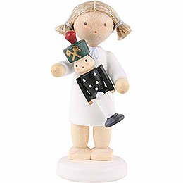Flax Haired Angel with Miner - 5 cm / 2 inch
