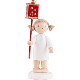 Flax Haired Angel with Miner's Lantern - 5 cm / 2 inch