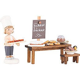 Flax Haired Children Candy Bakery - 5 cm / 2 inch