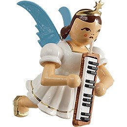 Floating Angel with Melodica - Colored - 6,6 cm / 2.6 inch