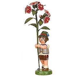 Flower Child Boy with Ragged Pink  -  17cm / 7 inch