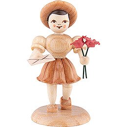 Flower Girl Congratulator, Natural  -  6,6cm / 2.6 inch