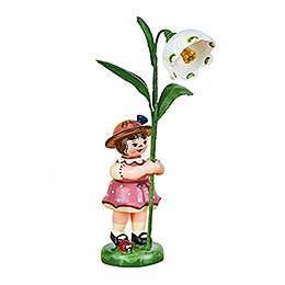 Flower Girl with Daffodils of March  -  11cm / 4,3 inch